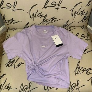 Nike Girls Purple Cropped Top